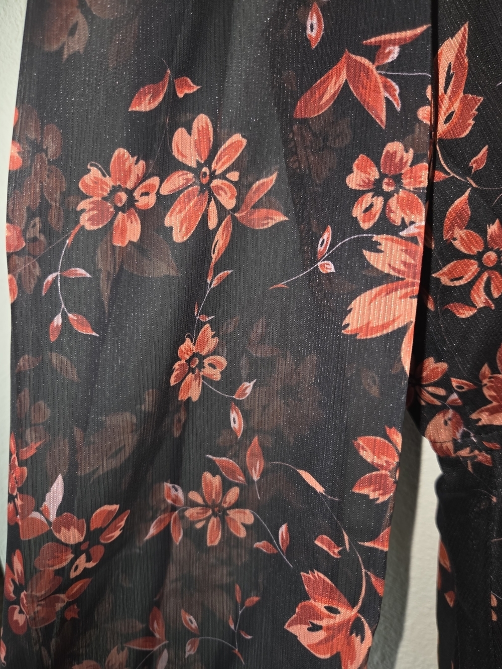 Cupshe Black Mini Dress with Red Floral Print - Picture 6 of 8
